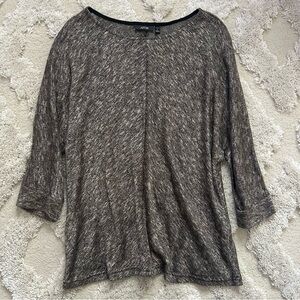 Apt. 9 Black and Gray Knit Sweater